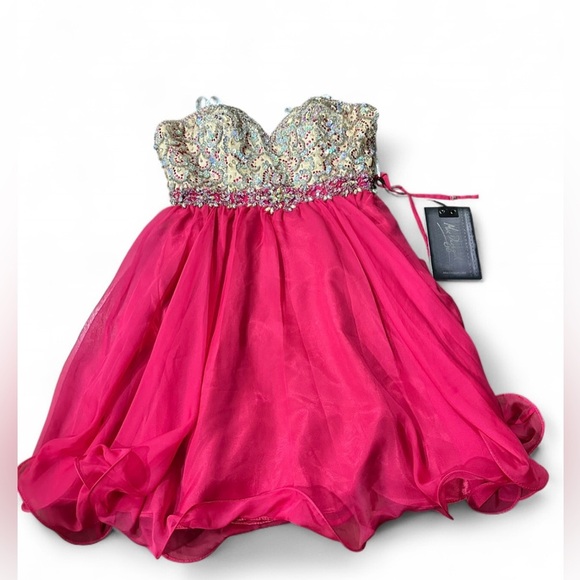 Mac Duggal Dresses & Skirts - NWT Mac Duggal embellished short prom homecoming event dress 81928N fuschia sz 2